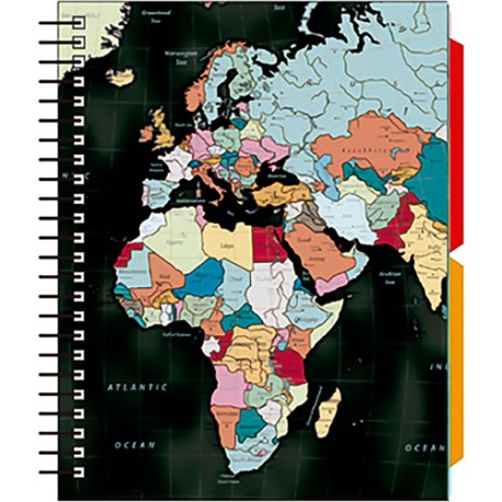 libreta apuntes Senfort mapa negro book mix 120 hojas 2° Sep