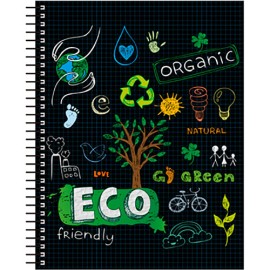 Cuaderno Profesional Senfort Ecology Free Espiral Cuadro Chico 100 Hojas