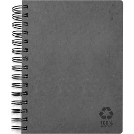 Cuaderno profesional Senfort Eco espiral cuadro chico 80 hojas gris