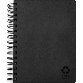 Cuaderno profesional Senfort Eco espiral cuadro chico 80 hojas negro