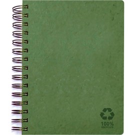 Cuaderno profesional Senfort Eco espiral cuadro chico 80 hojas verde