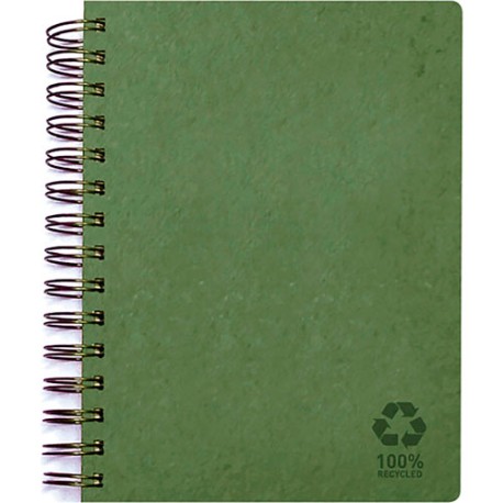 Cuaderno profesional Senfort Eco espiral cuadro chico 80 hojas verde