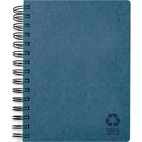 Cuaderno profesional Senfort Eco espiral cuadro chico 80 hojas azul