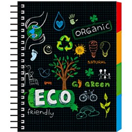 Cuaderno forma francesa Senfort Ecology Frie espiral cudro chico 120 hojas