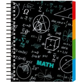 Cuaderno forma francesa Senfort Maths bicolor espiral cuadro chico 120 hojas