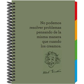 Cuaderno forma francesa Senfort einstein 4° Sep mix 120 hojas kaki