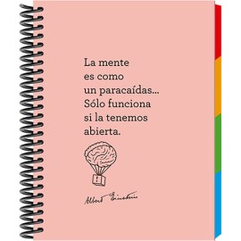 Cuaderno forma francesa Senfort einstein 4° Sep mix 120 hojas rosa