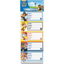 Etiqueta Escolar Granmark Paw Patrol con 10 piezas