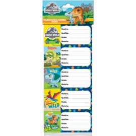 Etiqueta Escolar Granmark Jurassic Baby con 10 piezas