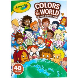Block Escolar Crayola para Colorear Mundo