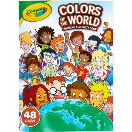 Block Escolar Crayola para Colorear Mundo