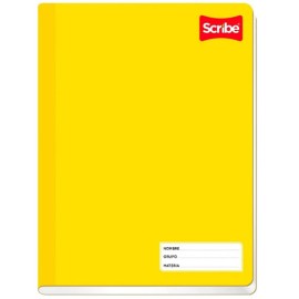 Cuaderno Cosido College Scribe Blanco Semi Rígido 100 Hojas