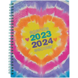 Agenda escolar Danpex Corazon 17x22cm 23/24