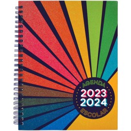 Agenda escolar Danpex Arcoiris 17x22cm 23/24