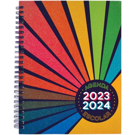 Agenda escolar Danpex Arcoiris 17x22cm 23/24