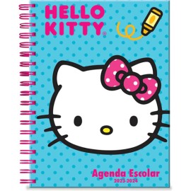 Agenda escolar Danpex Hello kitty 17x22cm 23/24 azul