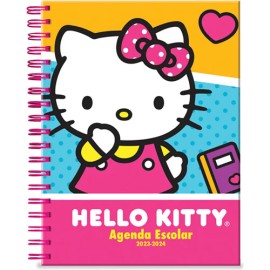 Agenda escolar Danpex Hello Kitty 17x22cm 23/24 rosa