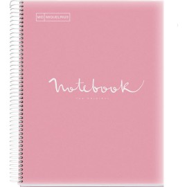 CUADERNO PROFESIONAL MIQUELRIUS EMOTIONS PP 5MM 160H ROSA