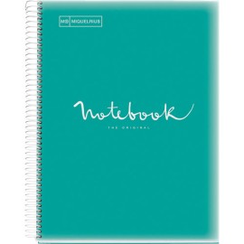 CUADERNO PROFESIONAL MIQUELRIUS EMOTIONS PP RAYA 120H TURQ