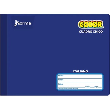 Cuaderno cosido forma italiana Norma Color 360 cuadro chico 100 hojas