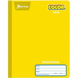 Cuaderno cosido profesional Norma Color 360 de raya 100 hojas