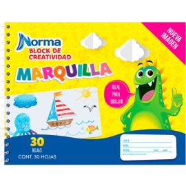 Block escolar Norma marquilla blanco 30 hojas