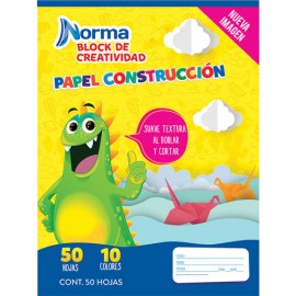 Block escolar Norma construcción 23x30cm 50 hojas