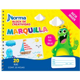 Block escolar Norma marquilla blanco 20 hojas