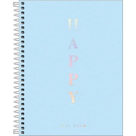 Cuaderno universitario Tilibra Happy 160 hojas de raya azul
