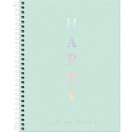 Cuaderno universitario espiral Tilibra Happy 160 hojas de raya verde