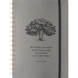 Cuaderno forma francesa Senfort Eco Do Dots 120 hojas gris