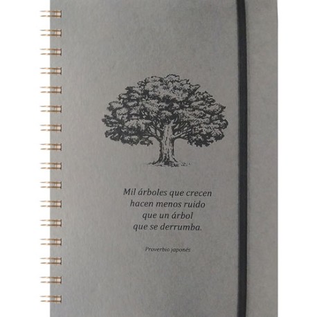 Cuaderno forma francesa Senfort Eco Do Dots 120 hojas gris