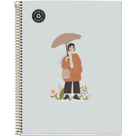 Cuaderno Miquelrius Nordic Rain DB Raya 120 hojas