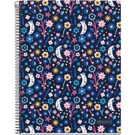 Cuaderno Miquelrius Night Garden DB 5mm 140 hojas