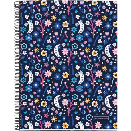 Cuaderno Miquelrius Night Garden DB 5mm 140 hojas
