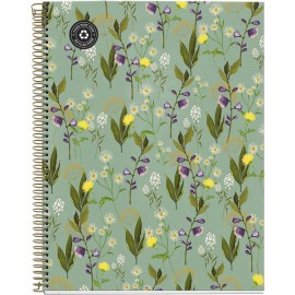 CUADERNO PROFESIONAL MIQUELRIUS GARDEN DB CUADRO CHICO 120 HOJAS VERDE