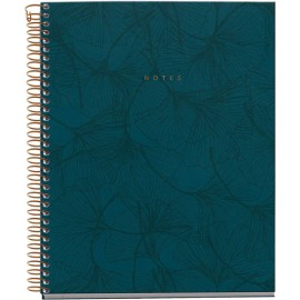 CUADERNO FORMA FRANCESA MIQUELRIUS GINKGO AZUL DB CUADRO CHICO 120 HOJAS