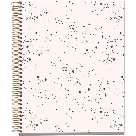CUADERNO FORMA FRANCESA MIQUELRIUS B&W SPOTS DB CUADRO CHICO 120 HOJAS