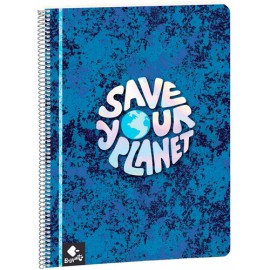 CUADERNO PROFESIONAL BUSQUETS SAVE PLANET RAYA 80 HOJAS