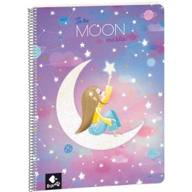 CUADERNO PROFESIONAL BUSQUETS MOON CUADRO CHICO 80 HOJAS