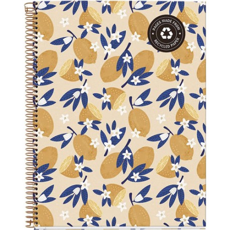 CUADERNO PROFESIONAL MIQUELRIUS FRUITS LIMON DB RAYA 120 HOJAS