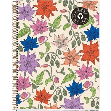 CUADERNO PROFESIONAL MIQUELRIUS VINTAGE LILY DB PROF 5MM 120 HOJAS