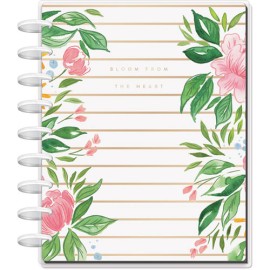 Cuaderno College The Happy Planner Watercolor Florals Dots 80 Hojas