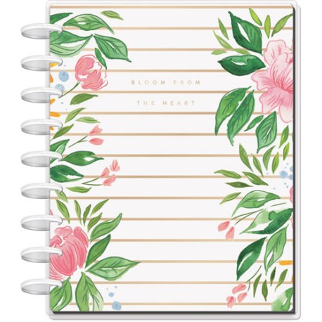 Cuaderno College The Happy Planner Watercolor Florals Dots 80 Hojas