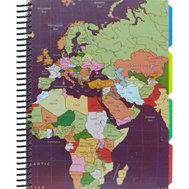 CUADERNO FORMA FRANCESA SENFORT MAPA MARINO ESP CUADRO CHICO 120 HOJAS