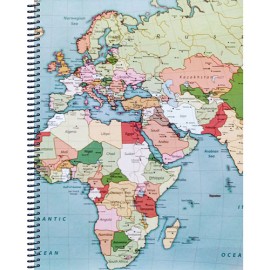 CUADERNO PROFESIONAL SENFORT MAPA AZUL ESP CUADRO CHICO 100 HOJAS