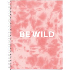 CUADERNO FORMA FRANCESA PASTA DURA MIQUELRIUS TIE DYE ROSA RAYA 120 HOJAS