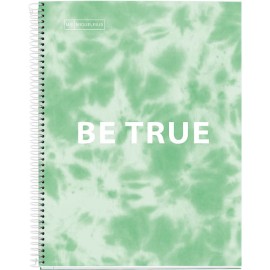 CUADERNO FORMA FRANCESA PASTA DURA MIQUELRIUS TIE DYE MENTA RAYA 120 HOJAS