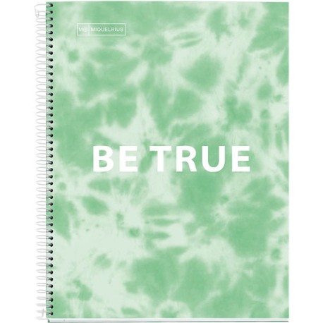 CUADERNO FORMA FRANCESA PASTA DURA MIQUELRIUS TIE DYE MENTA RAYA 120 HOJAS