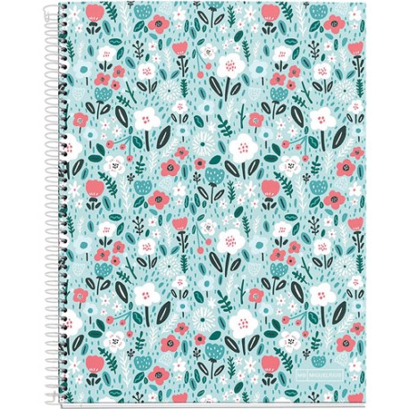 CUADERNO PROFESIONAL MIQUELRIUS MINT FLOWERS DB RAYA 120 HOJAS